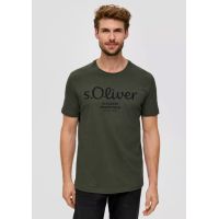 Ανδρικό T-shirt Λαδί S.Oliver 2139909-79D1