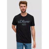 Ανδρικό T-shirt Μαύρο S.Oliver 2139909-99D1