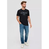 Ανδρικό T-shirt Μαύρο S.Oliver 2139909-99D1