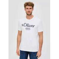 Ανδρικό T-shirt Λευκό S.Oliver 2139909-01D1