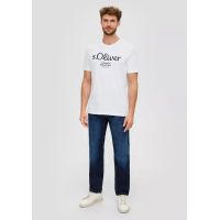 Ανδρικό T-shirt Λευκό S.Oliver 2139909-01D1