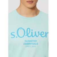 Ανδρικό T-shirt Γαλάζιο S.Oliver 2139909-60D2