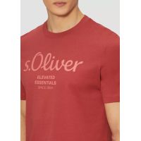 Ανδρικό T-shirt Κόκκινο S.Oliver 2139909-35D1
