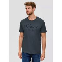 Ανδρικό T-shirt Ανθρακί S.Oliver 2139909-95D2