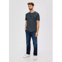 Ανδρικό T-shirt Ανθρακί S.Oliver 2139909-95D2