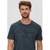 Ανδρικό T-shirt Ανθρακί S.Oliver 2139909-95D2