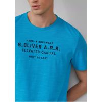 Ανδρικό T-shirt Μπλε S.Oliver 2161564-62D1