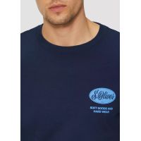 Ανδρικό T-Shirt Navy Μπλε S.Oliver 2164753-58D2