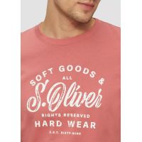 Ανδρικό T-Shirt Κοραλί S.Oliver 2164753-42D1