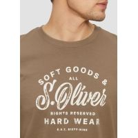 Ανδρικό T-Shirt Καφέ S.Oliver 2164753-84D1