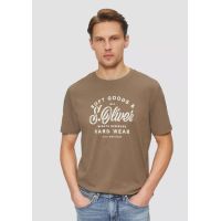 Ανδρικό T-Shirt Καφέ S.Oliver 2164753-84D1