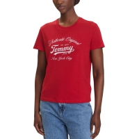 Γυναικείο T-shirt Κόκκινο Tommy Jeans DW0DW21404-XLE