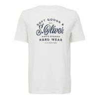 Ανδρικό T-Shirt Λευκό S.Oliver 2164753-01D1