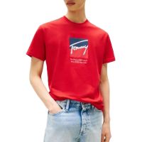 Ανδρικό T-shirt Κόκκινο Tommy Jeans DM0DM21940-XLE