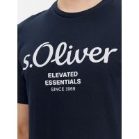 Ανδρικό T-shirt Navy Μπλε S.Oliver 2139909-59D1