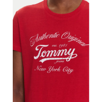 Γυναικείο T-shirt Κόκκινο Tommy Jeans DW0DW21404-XLE