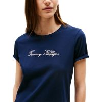 Γυναικείο T-shirt Navy Μπλε Tommy Hilfiger WW0WW47210-C1G