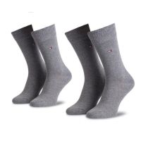 Ανδρικές Κάλτσες 2 Τεμαχίων Γκρι Tommy Hilfiger 371111-758 MIDDLE GREY MELANGE