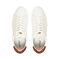 Γυναικεία Δερμάτινα Ainsley Sneakers Λευκά Ralph Lauren 802979188001-WHITE