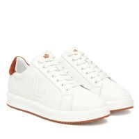 Γυναικεία Δερμάτινα Ainsley Sneakers Λευκά Ralph Lauren 802979188001-WHITE