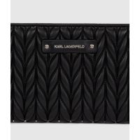 Γυναικείο K/Weave Πορτοφόλι Μαύρο Karl Lagerfeld A3W32038-1AV BLACK NICKEL