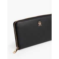 Γυναικείο TH Monogram Πορτοφόλι Μαύρο Tommy Hilfiger AW0AW17744-BDS