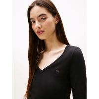 Γυναικεία Μακρυμάνικη Μπλούζα Μαύρη Tommy Jeans DW0DW17990-BDS