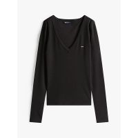 Γυναικεία Μακρυμάνικη Μπλούζα Μαύρη Tommy Jeans DW0DW17990-BDS