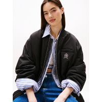 Γυναικείο Bomber Μπουφάν Μαύρο Tommy Jeans DW0DW21629-BDS