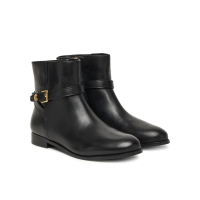 Γυναικείες Δερμάτινες Brooke Μπότες Μαύρες Ralph Lauren 802967768001-BLACK