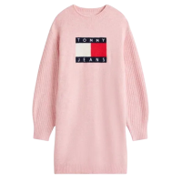 Γυναικείο Πλεκτό Φόρεμα Ροζ Tommy Jeans DW0DW21462-T08
