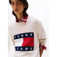 Ανδρικό Πουλόβερ Off White Tommy Jeans DM0DM22105-AFN