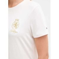 Γυναικείο TH Crest T-shirt Λευκό Tommy Hilfiger WW0WW46153-YBL