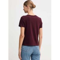 Γυναικείο TH Crest T-shirt Μπορντό Tommy Hilfiger WW0WW46153-XIH