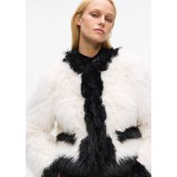 Γυναικεία Οικολογική Γούνα Λευκή Karl Lagerfeld A4W15051-101 WHITE/BLACK