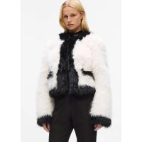 Γυναικεία Οικολογική Γούνα Λευκή Karl Lagerfeld A4W15051-101 WHITE/BLACK