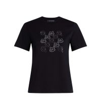 Γυναικείο Ikon Seasonal Rs T-shirt Μαύρο Karl Lagerfeld A4W17098-999 BLACK