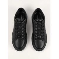 Ανδρικά Δερμάτινα Kapri Sneakers Μαύρα Karl Lagerfeld KL52543A-00X BLACK