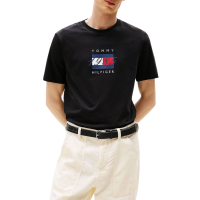 Ανδρικό T-shirt Μαύρο Tommy Hilfiger MW0MW41338-BDS