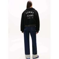 Γυναικείο Teddy Varsity Bomber Μπουφάν Μαύρο Tommy Jeans DW0DW21666-BDS