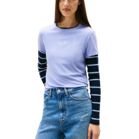 Γυναικείο T-shirt Γαλάζιο Tommy Jeans DW0DW21542-C5Z