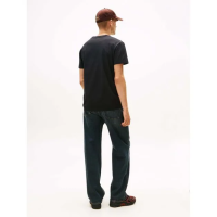 Ανδρικό Signature T-shirt Μαύρο Tommy Jeans DM0DM22138-BDS