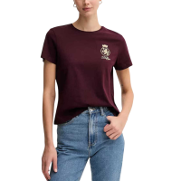 Γυναικείο TH Crest T-shirt Μπορντό Tommy Hilfiger WW0WW46153-XIH