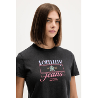 Γυναικείο T-shirt Μαύρο Tommy Jeans DW0DW21533-BDS