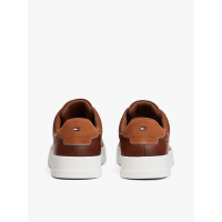 Ανδρικά Δερμάτινα Sneakers Καφέ Tommy Hilfiger FM0FM05729-GVI
