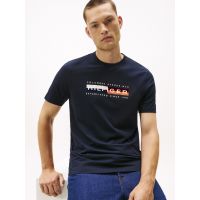 Ανδρικό T-shirt Navy Μπλε Tommy Hilfiger MW0MW40014-DW5