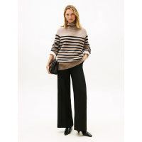 Γυναικείο Παντελόνι Μαύρο Tommy Hilfiger WW0WW48406-BDS