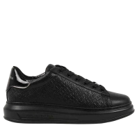 Ανδρικά Δερμάτινα Kapri Sneakers Μαύρα Karl Lagerfeld KL52543A-00X BLACK