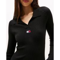 Γυναικείο Πλεκτό Φόρεμα Μαύρο Tommy Jeans DW0DW22183-BDS