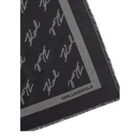 Γυναικείο K/Signature Φουλάρι Μαύρο Karl Lagerfeld A4W33034-999 BLACK